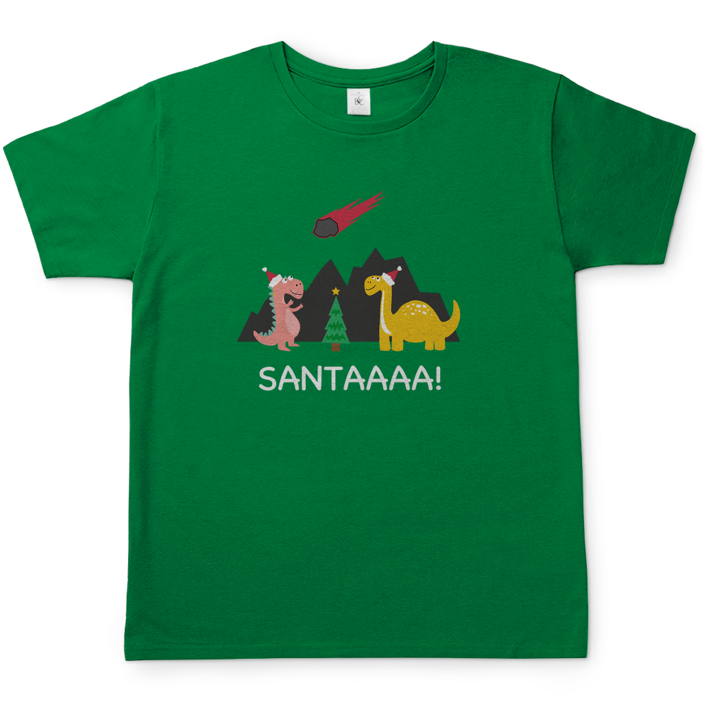 T-Shirt - Santa Dinosaurier