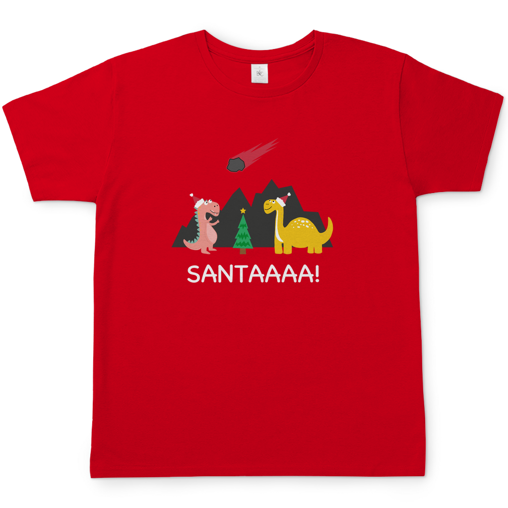 T-Shirt - Santa Dinosaurier