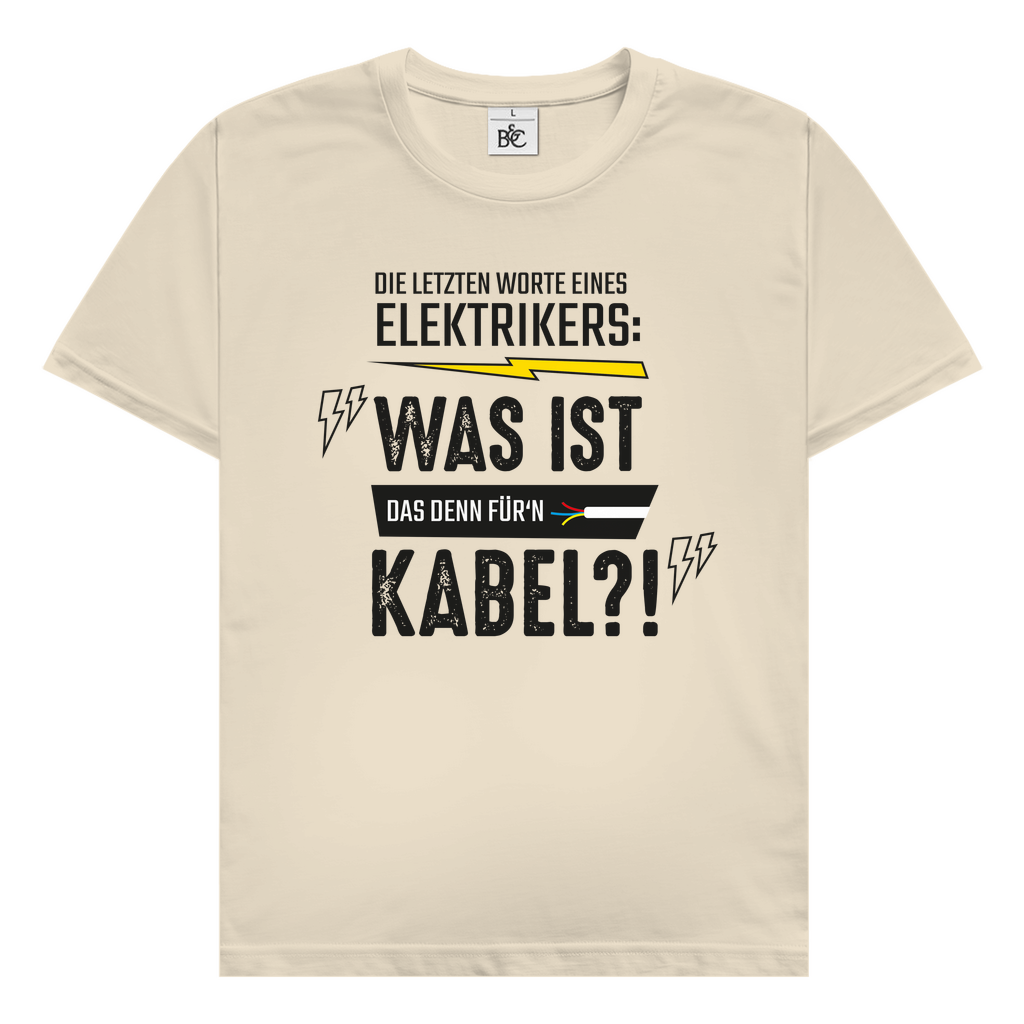 Herren T-Shirt Elektriker Fun