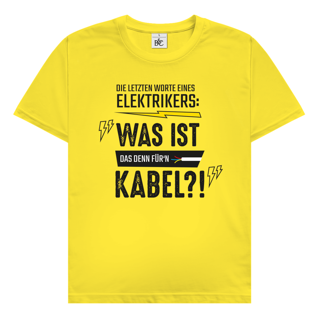 Herren T-Shirt Elektriker Fun