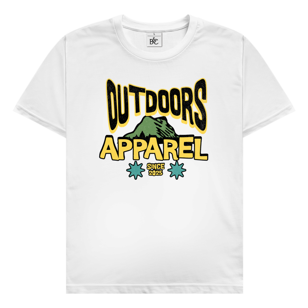 T-Shirt - mit 'Outdoors Apparel' Print
