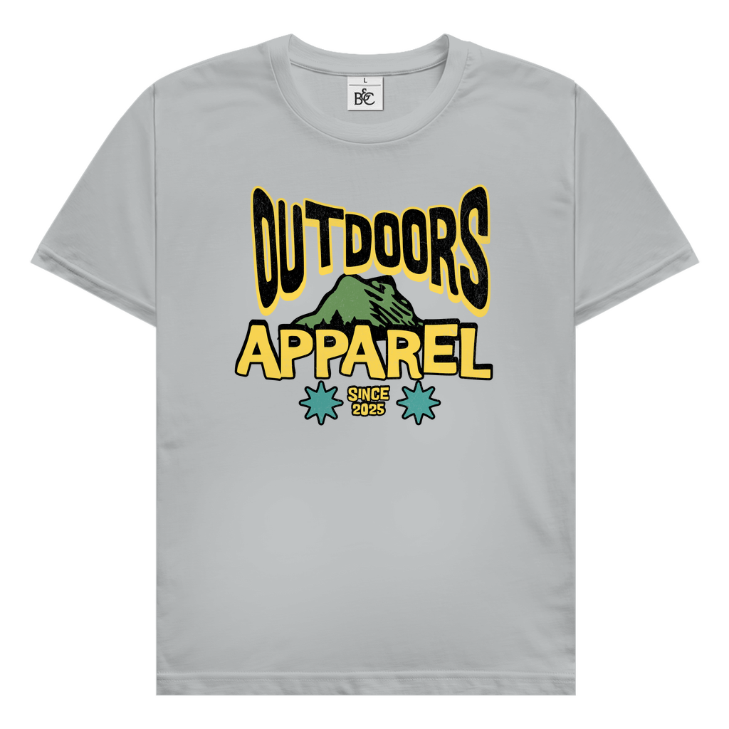 T-Shirt - mit 'Outdoors Apparel' Print