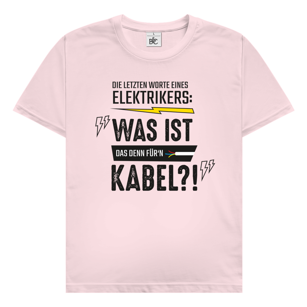 Herren T-Shirt Elektriker Fun