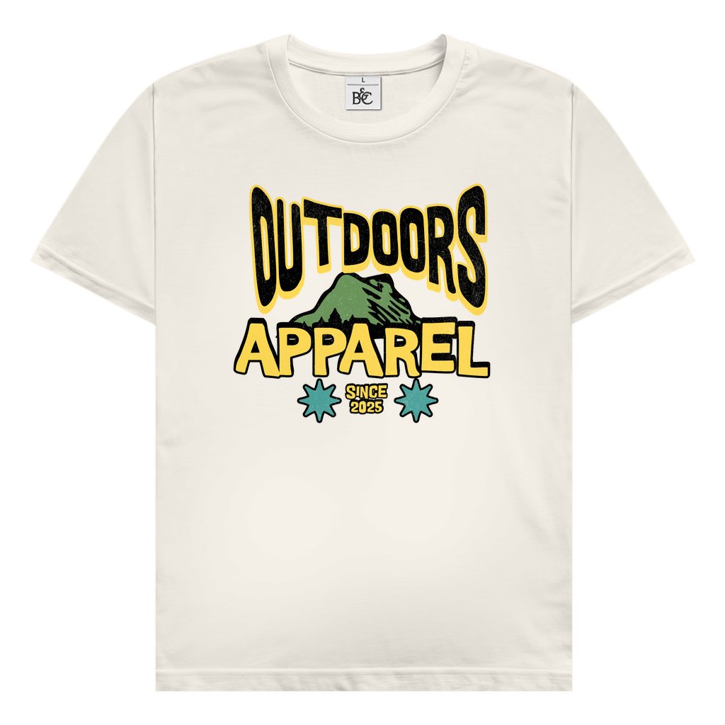 T-Shirt - mit 'Outdoors Apparel' Print