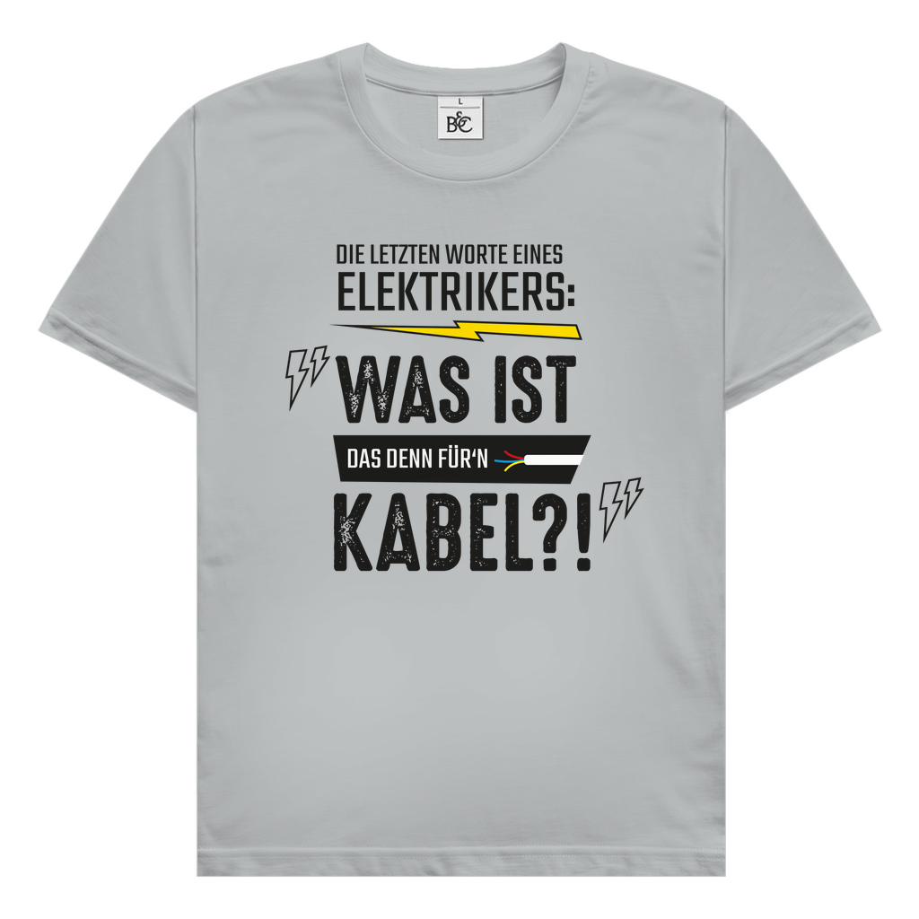 Herren T-Shirt Elektriker Fun
