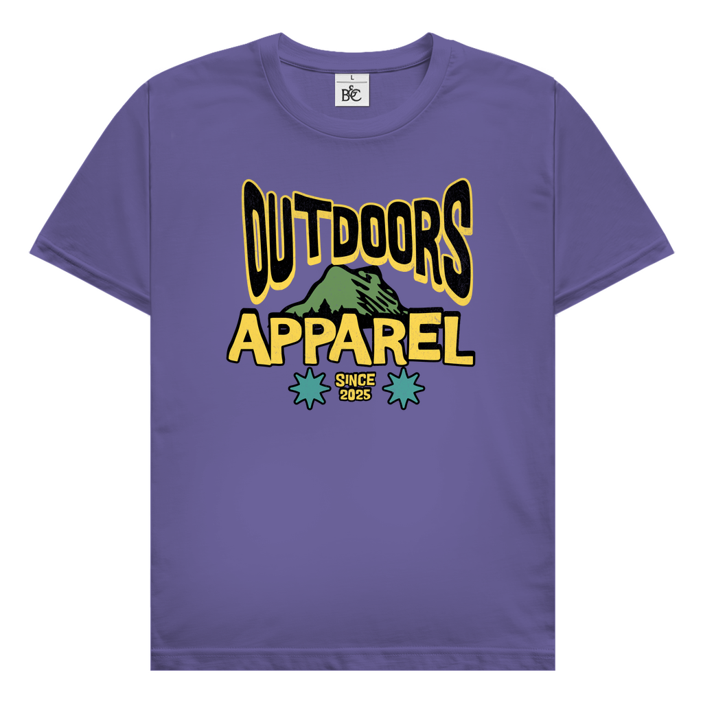 T-Shirt - mit 'Outdoors Apparel' Print