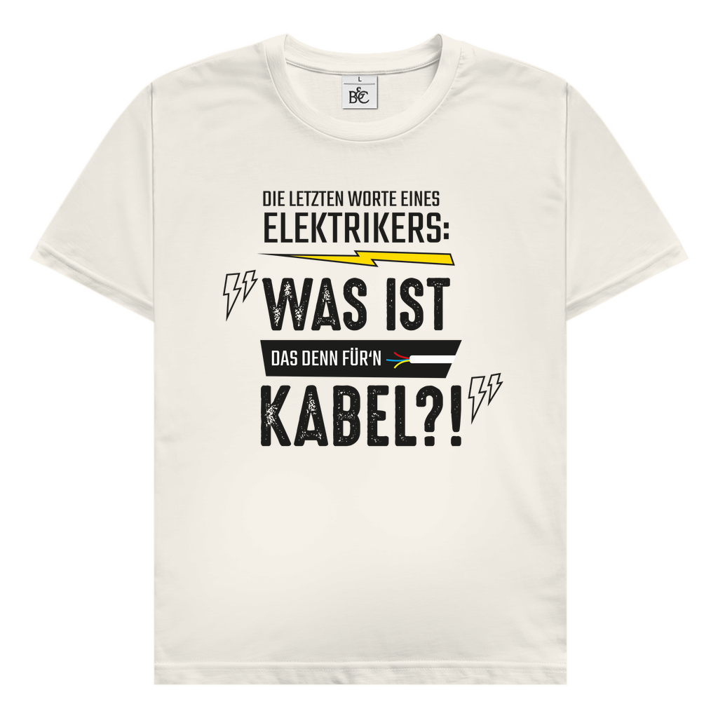 Herren T-Shirt Elektriker Fun