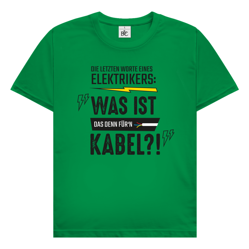 Herren T-Shirt Elektriker Fun